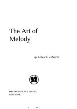 The art of melody BY Edwards [1956] - Original PDF